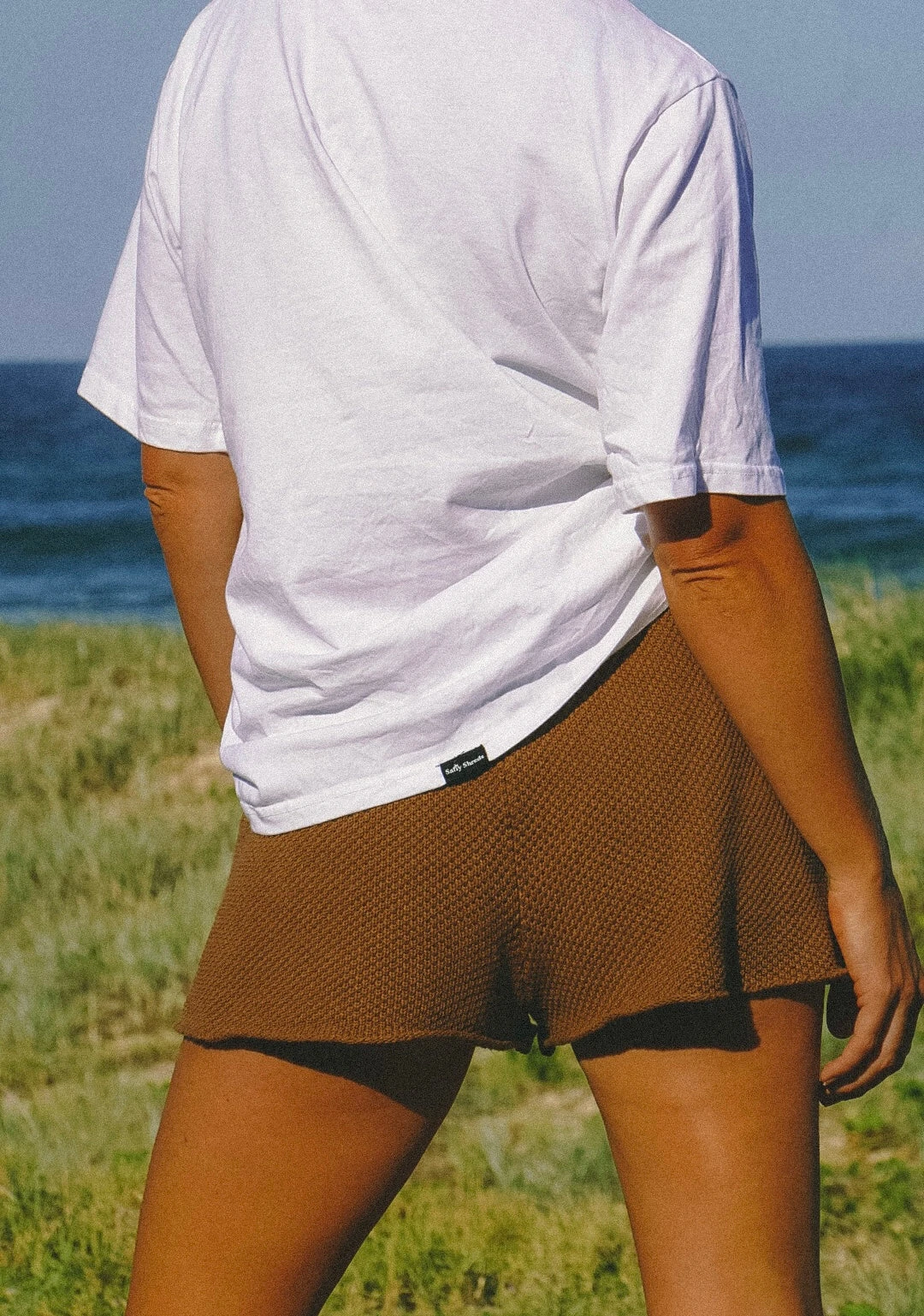 Lazy Summer Ladies Knit Short - Coconut 6 Lazy Summer Ladies Knit Short - Coconut - Image 4