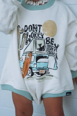 Don't Worry, Be Happy Retro French Terry L/s Jumpsuit 11 Don't Worry, Be Happy Retro French Terry L/s Jumpsuit -Salty Shreds image 064f49d7 161c 44cb bd30 79fdcd5b55bd 1