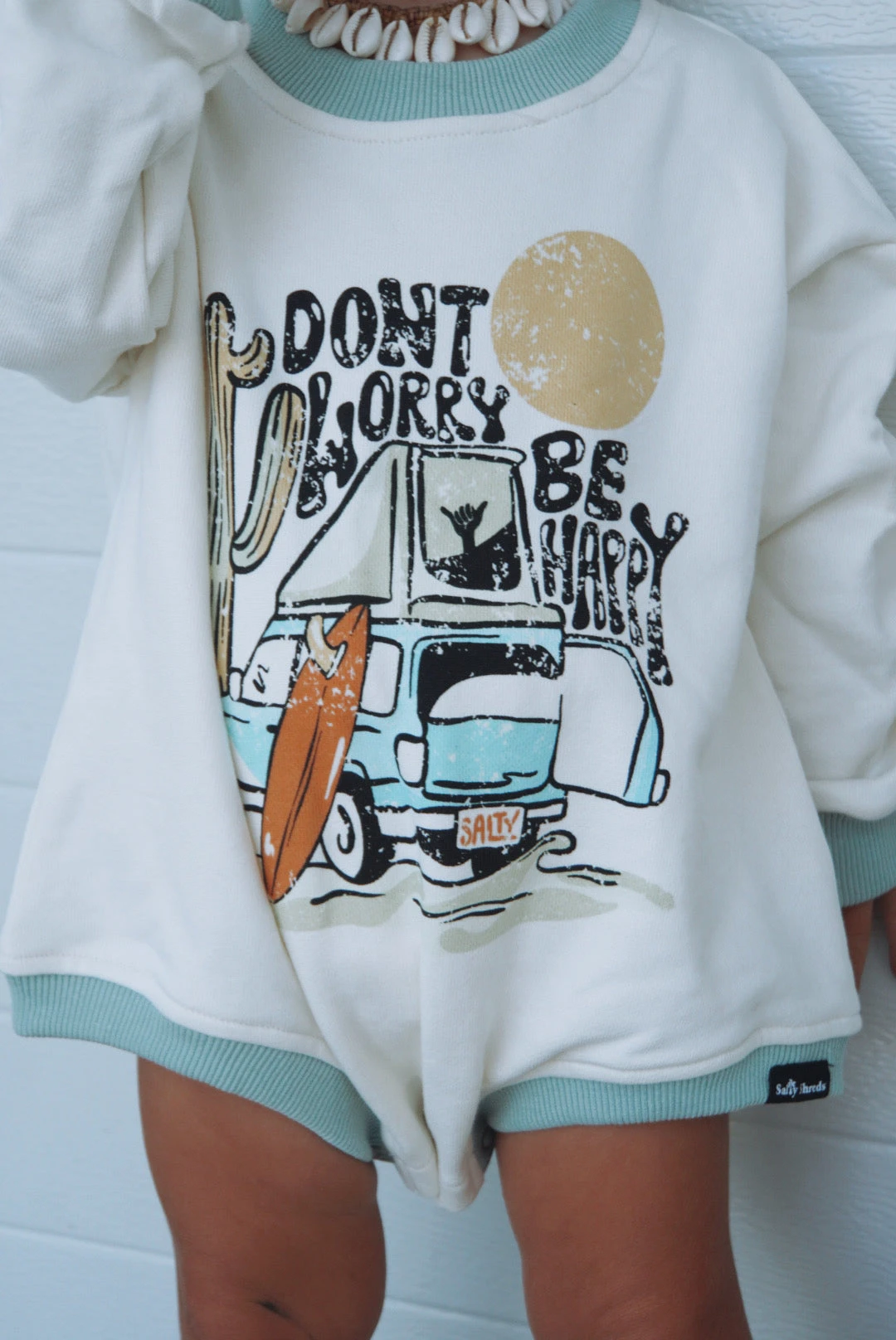 Don't Worry, Be Happy Retro French Terry L/s Jumpsuit 7 Don't Worry, Be Happy Retro French Terry L/s Jumpsuit - Image 5