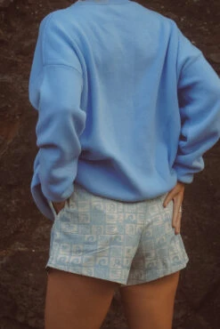 SS Beach Club Patterned Twill Short - Retro Blue - Ladies -Salty Shreds image 0d1b52c4 8352 467d 8967 d04a44ddc9aa 1