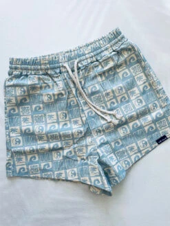 SS Beach Club Patterned Twill Short - Retro Blue - Ladies -Salty Shreds image 0d759002 f5c4 4820 b060 cab421135a00 1