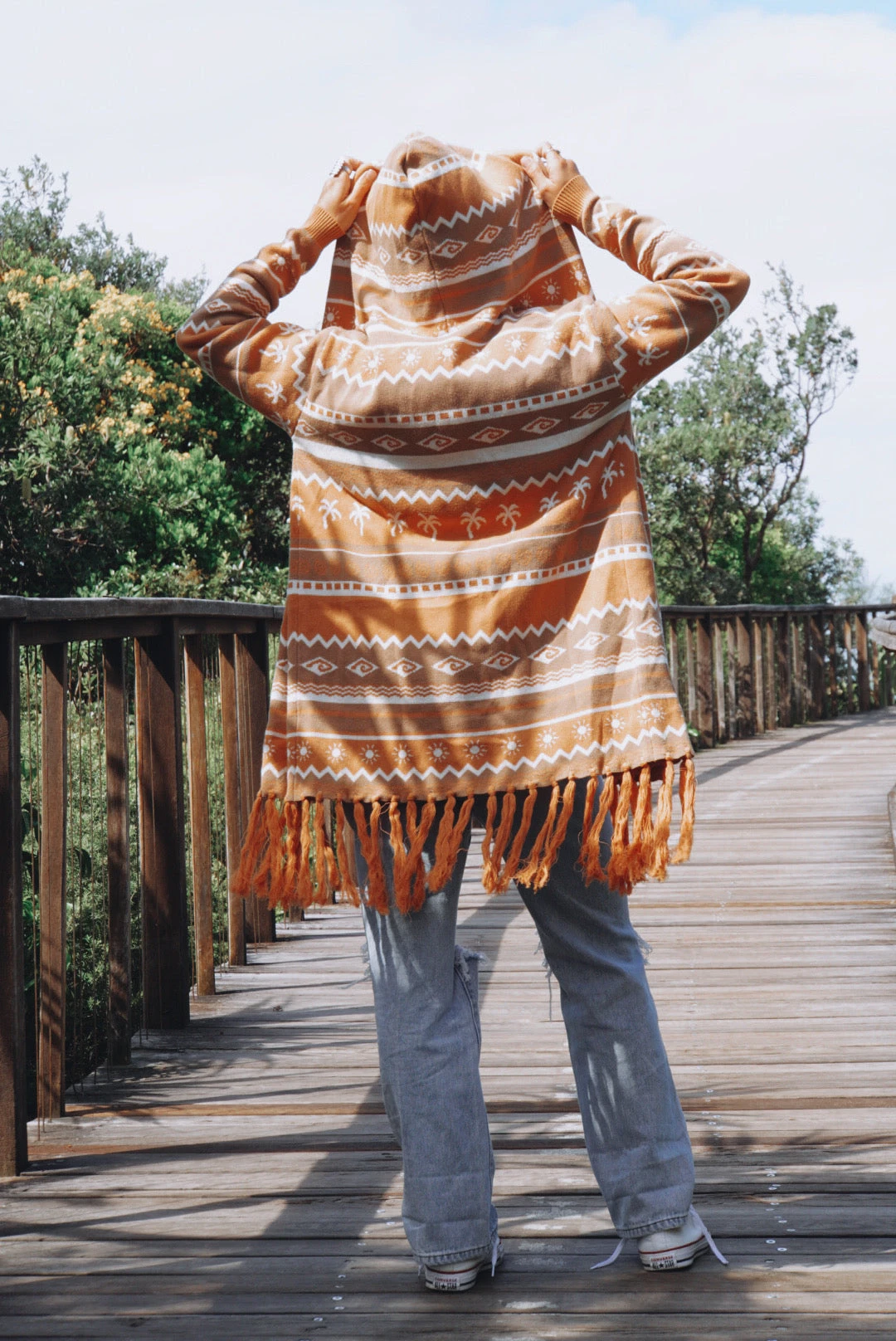 Surf Wanderer Tribal Knitted Desert Cardigan - Ladies 12 Surf Wanderer Tribal Knitted Desert Cardigan - Ladies - Image 10