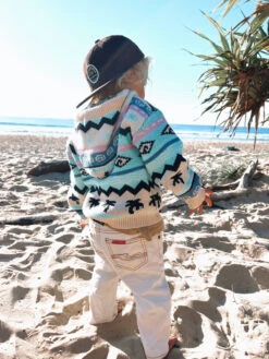 Surf Wanderer Tribal Knit Hoodie - Groms - PRE ORDER