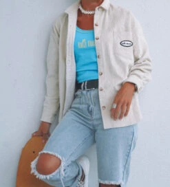 Coastal Cord Button Shirt - Ladies -Salty Shreds image 18b6d439 abcf 459b aaf6 71e99567fd59 1