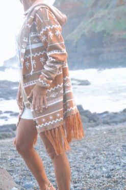 Surf Wanderer Tribal Knitted Desert Cardigan - Ladies -Salty Shreds image 1a02b498 58b1 4ee2 8964 2ec2161988e7