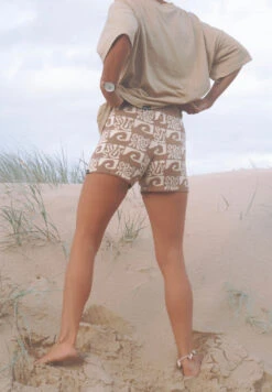 Salty Shreds Endless Waves Organic Knit Short - Beige - Ladies -Salty Shreds image 208580ed 22a7 464f 9b8d 221770183c43