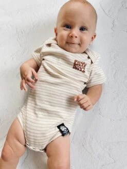 Lay Dayz Organic Bodysuit - Pin Stripe