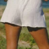 Lazy Summer Ladies Knit Short - White -Salty Shreds image 2b2a504b 5dc0 4828 8710 b1418f74bce7