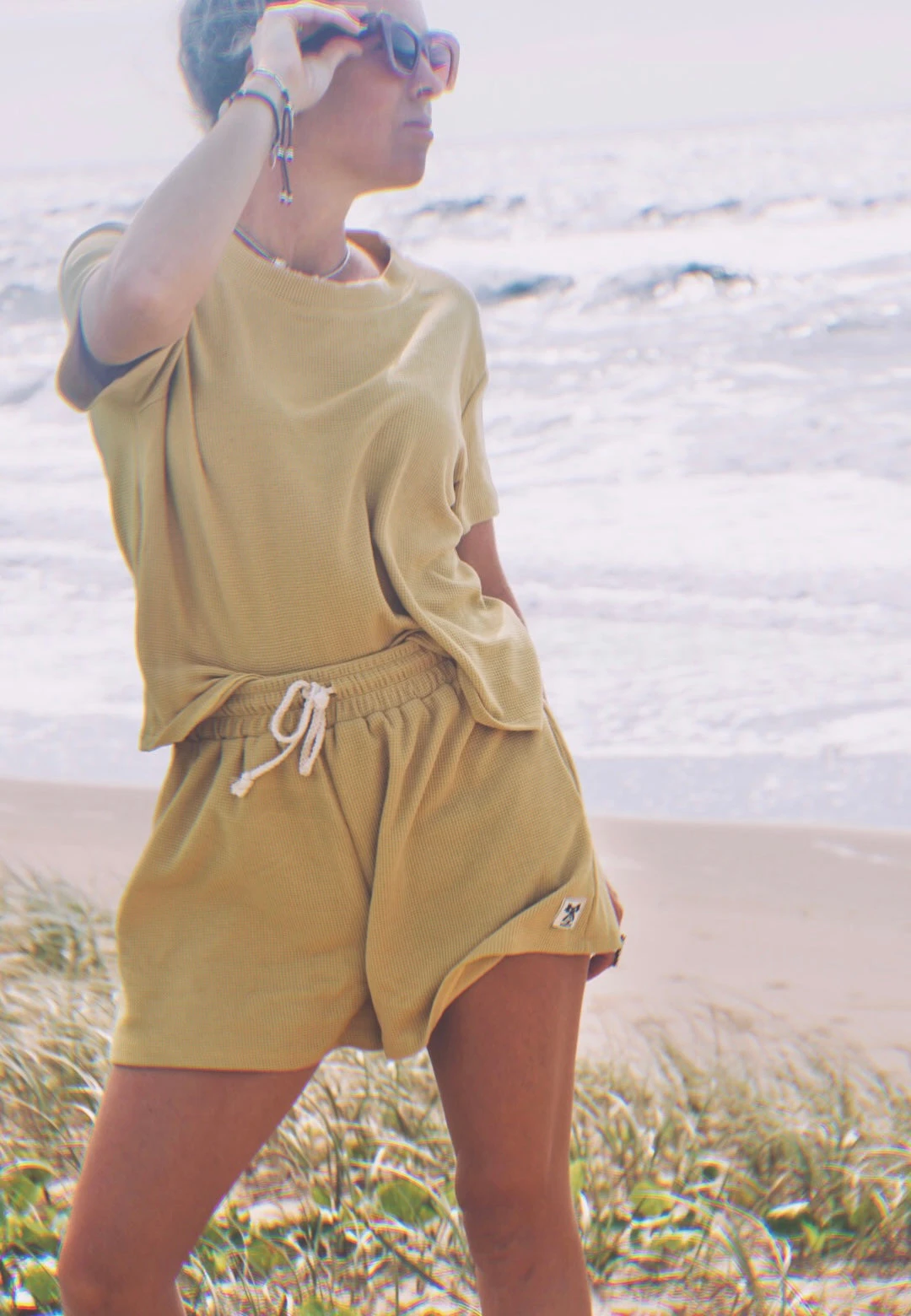 Minimalist Relaxed Waffle Tee - Ladies 14 Minimalist Relaxed Waffle Tee - Ladies - Image 12