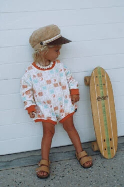 SS Beach Club Retro French Terry L/s Jumpsuit