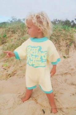 Good Vibes Rad Times Organic Knit Jumpsuit - Ivory - Groms -Salty Shreds image 4113c5a9 b607 4c0d a542 414ffa972c7c