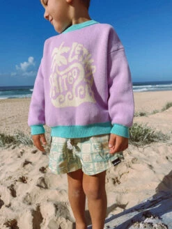 Lethat Shitgo Oversized Retro Organic Knit Sweater - Groms