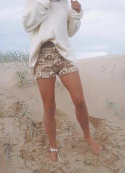 Salty Shreds Endless Waves Organic Knit Short - Beige - Ladies -Salty Shreds image 444664d9 0cc6 4c3a a9f3 4655469cc482