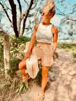 Desert Dreamin Ladies Linen Short