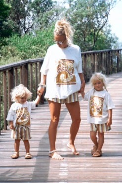 My Sisters Keeper Organic 70's Stripe Short - Ladies -Salty Shreds image 449fa952 86e5 4121 a2d4 a3d650423783