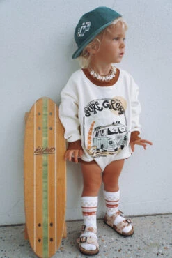 Surf Grom French Terry L/s Jumpsuit