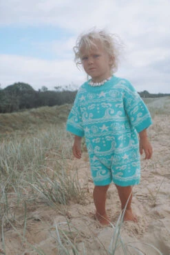 Under The Sea Organic Knit Jumpsuit - Groms -Salty Shreds image 48908b73 5375 42bd 9c62 145ae9f238d4 1