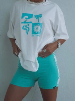 SS Beach Club Ribbed Ocean Bike Short - Ladies -Salty Shreds image 4a6f0d47 392b 4e54 90ee b6a5490626b2 1