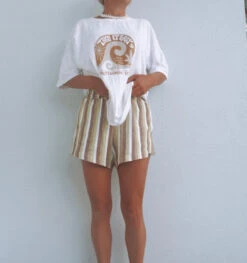 My Sisters Keeper Organic 70's Stripe Short - Ladies -Salty Shreds image 4e160702 bed5 45b9 8e1a 11ad6263de21