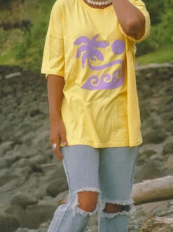 Hawaii Dayz Oversized Hemp Tee - Ladies -Salty Shreds image 553af8b0 11c0 49e8 9a93 a0ae6cea2bcb 1