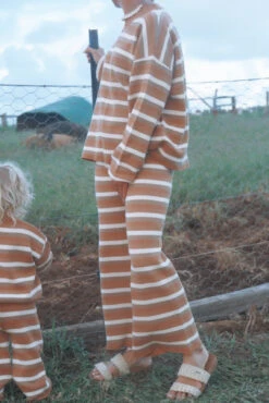 Coastal Striped Organic Knit Pullover - Ladies -Salty Shreds image 5679dc2e 16c3 4044 b8d6 b5df4917d236