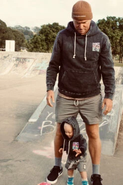 Don't Be A Kook Acid Wash Black Mens Hoodie -Salty Shreds image 66832603 c9e0 49c2 9205 923062318b04