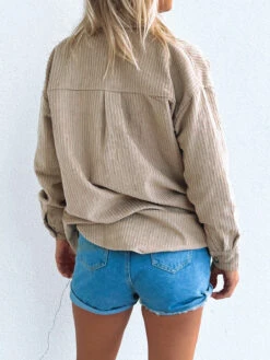 Coastal Cord Button Shirt - Ladies -Salty Shreds image 6ad35caa c6f6 446d 81e6 0f5198f0eb33 1