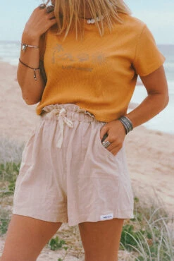 Summer Essentials Ribbed Tee - Ladies