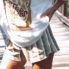 My Sisters Keeper Organic 70's Stripe Short - Ladies -Salty Shreds image 71bc513c 84a0 47ef a34c de1c4561ed52 1