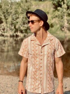 Summer Dreamin Linen Button Shirt-mens