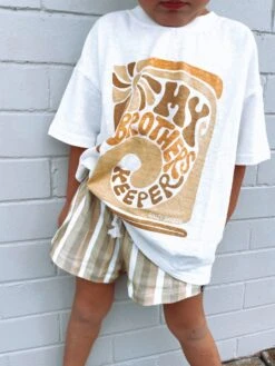 My Brothers Keeper Organic 70's Stripe Short - Groms