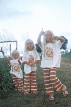 Coastal Stripe Organic Knit Pant - Groms