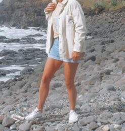 Coastal Cord Button Shirt - Ladies -Salty Shreds image 7e9359d6 09e1 4175 be42 10573efa7770 1