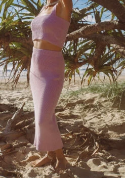 Summer Knitted Organic Skirt - Lavender - Ladies -Salty Shreds image 7f38f9c6 af2c 41bc a6e3 12749a69b941 1