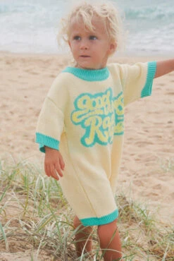 Good Vibes Rad Times Organic Knit Jumpsuit - Ivory - Groms -Salty Shreds image 81907e55 667a 46cf b83d 811017f869e0