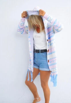 Surf Wanderer Tribal Knitted Ocean Cardigan - Ladies -Salty Shreds image 81ff2de7 73e9 4464 848b 2e50c20ee60a