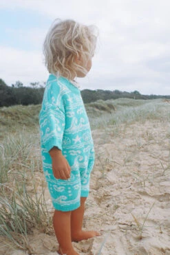 Under The Sea Organic Knit Jumpsuit - Groms -Salty Shreds image 846cb3e8 8f51 4665 a3d0 56c6cdfcc299 1