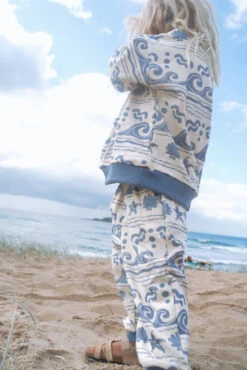 Under The Sea French Terry Slouch Set - Retro Blue - Groms -Salty Shreds image 850f6f03 6c2a 4145 8b01 ceb10f9e6fee 1