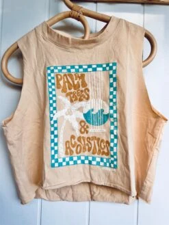 Palm Trees & Acoustics Fade Out Ladies Tank