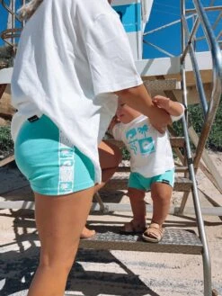 SS Beach Club Ribbed Ocean Bike Short - Ladies -Salty Shreds image 909c6720 77c8 40df b331 61214de3e21b