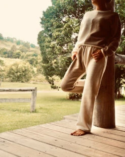 Waffle Colour Block Lounge Pant - Ladies -Salty Shreds image 934da12e c578 41bb b55a fdebe03753ad