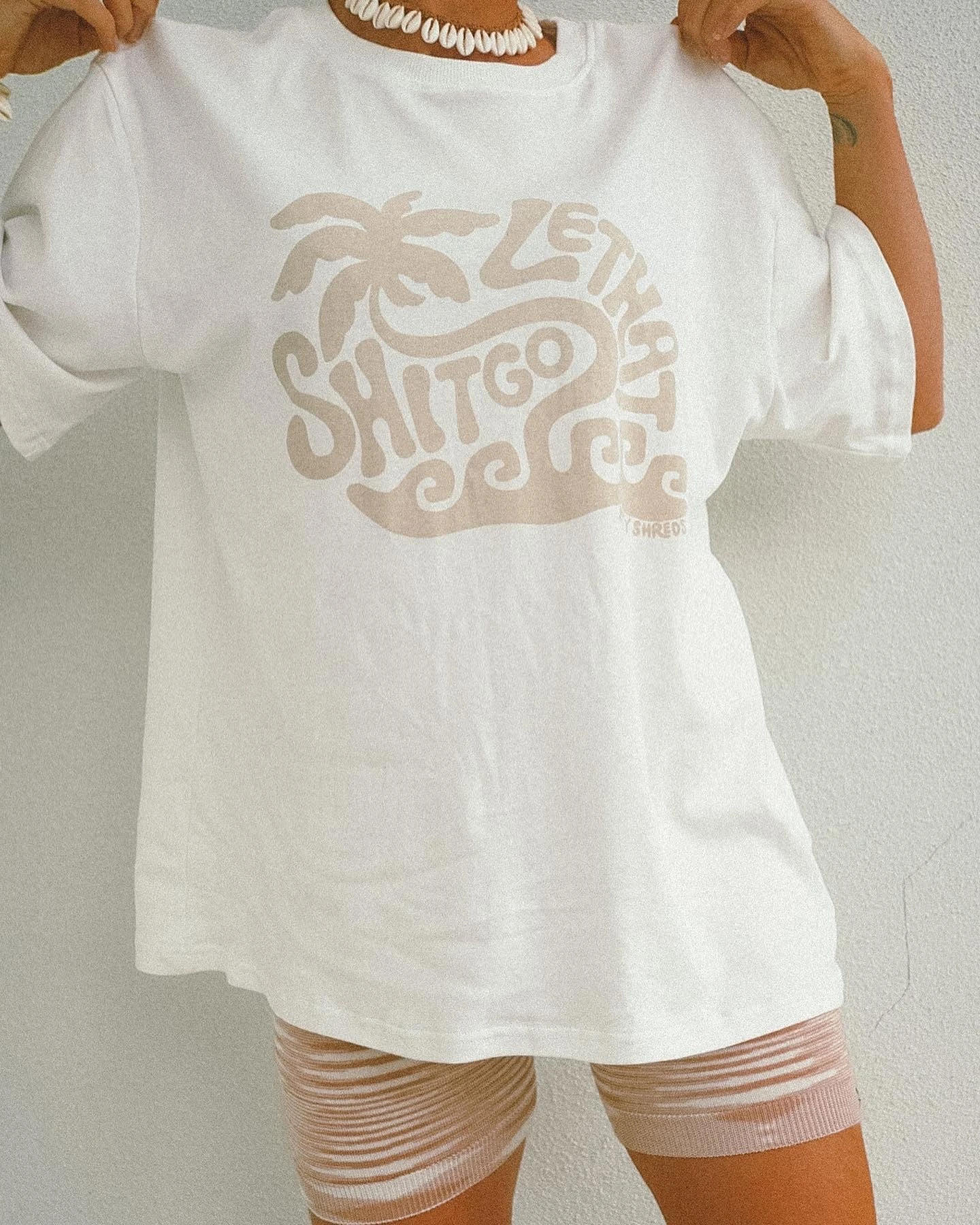 Lethat Shitgo Organic Oversized Statement Tee - Ladies 3 Lethat Shitgo Organic Oversized Statement Tee - Ladies