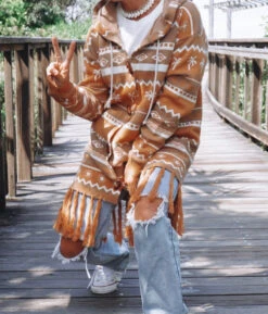 Surf Wanderer Tribal Knitted Desert Cardigan - Ladies -Salty Shreds image a7f28f41 8187 41b2 a035 a72fbb9b43db