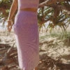 Summer Knitted Organic Skirt - Lavender - Ladies