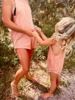 Beach Days Linen Playsuit - Girls