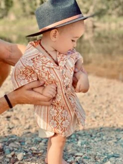 Summer Dreamin Linen Button Shirt- Groms