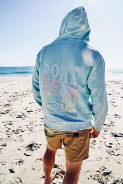 Don't Be A Kook Acid Wash Blue Mens Hoodie -Salty Shreds image bcd6a875 4885 487b 924e 88a12b3595e6