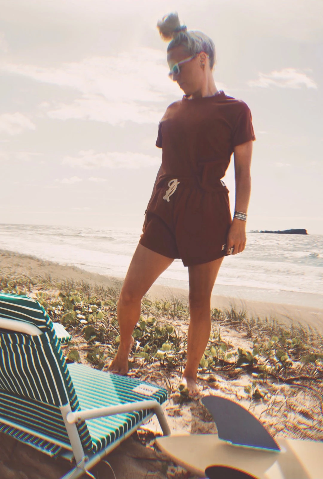 Minimalist Relaxed Waffle Tee - Ladies 4 Minimalist Relaxed Waffle Tee - Ladies - Image 2