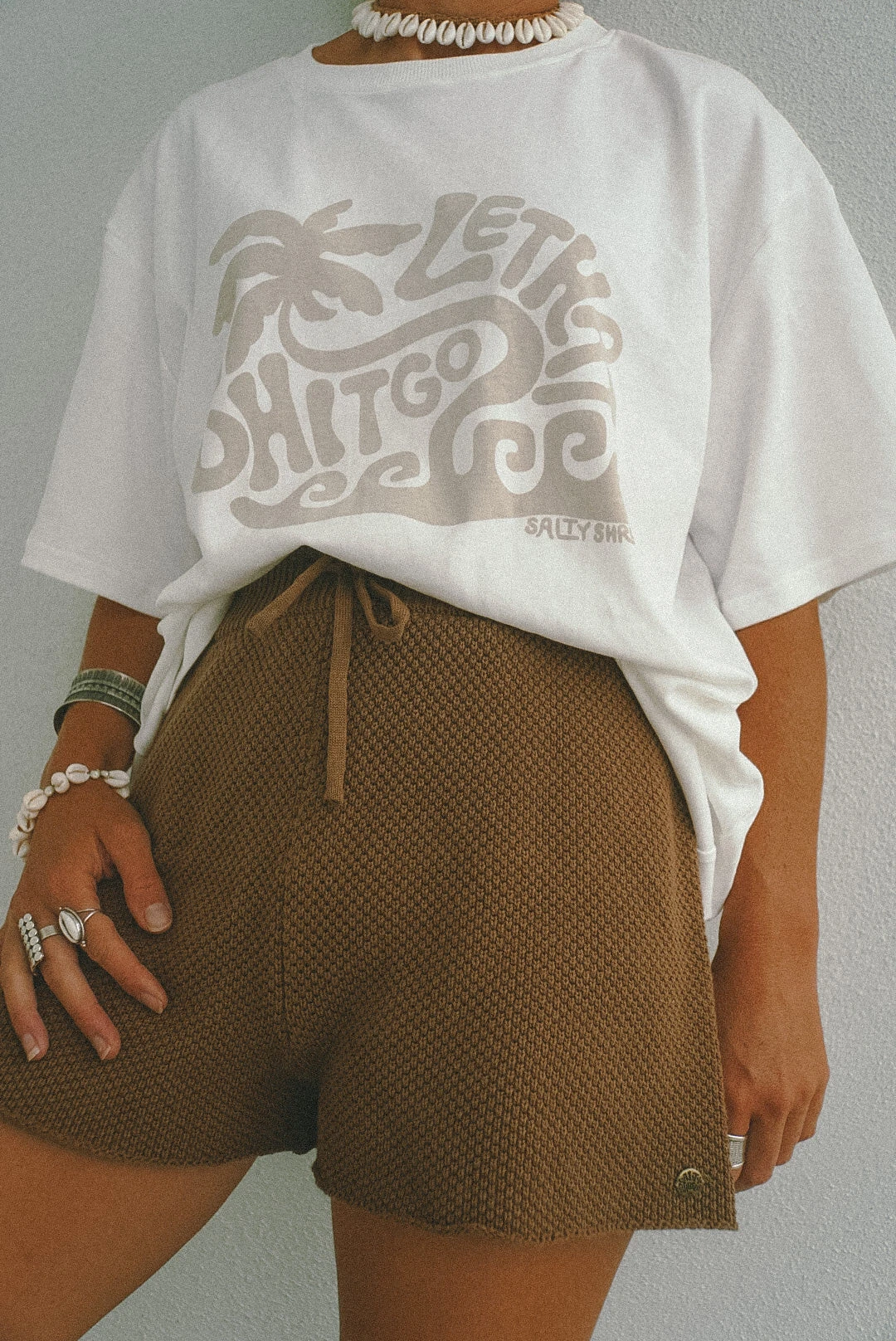 Lazy Summer Ladies Knit Short - Coconut 3 Lazy Summer Ladies Knit Short - Coconut