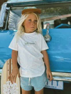 Salty Shreds Minimalist Everyday Tee - Groms